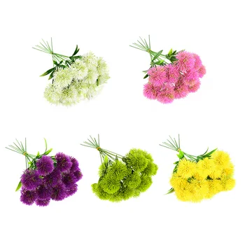 5/10buc Colorate Artificial Papadie Buchet de Flori False Cu Frunze Verzi DIY Ziua Nuntii Garden Home Decor, Recuzita de Fotografiere 12