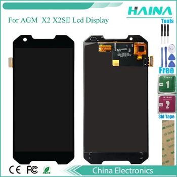 5.5 inch Pentru AGM X2 X2se Display LCD+Touch panel de Înlocuire Ecran Digitizer modul de Asamblare Panou de reparare de Sticlă lcd instrumente 14