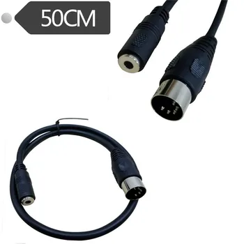 50CM DIN 3.5 mm Cablu 5 Pin DIN Mufa Masculin Feminin de 3,5 MM SmartPhone AUX Căști Stereo Jack Adaptor de Intrare Cablu de 0,5 m 1,5 m 6