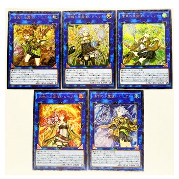 5pcs/set Yu Gi Oh Japoneză Eria Apa Fermecător DIY Jucarii Hobby-uri Hobby-ul de Colecție Colectia de jocuri Anime Carduri