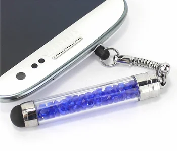 5pcs Universal de Lux Cristal Capacitiv Mini Stylus Desen Creion pentru Tabletă Colorate Pentru Telefonul Mobil, Tableta, IPhone, IPad Touch Pen 5