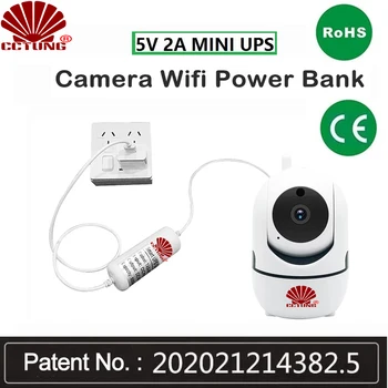 5V2A Mini DC Rotund Adaptor de Alimentare Neîntreruptibilă UPS Oferi Urgență Rezervă de Putere pentru CCTV aparat de Fotografiat cu Baterie 3200mAh 14
