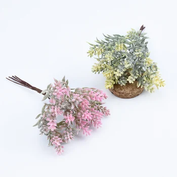 6PCS Copac Artificial Iarba de Plastic de Craciun Album Flori pentru Decor Nunta Petrecere Fals Plante Cadouri Diy Cutie Coroană de flori 3