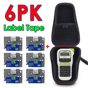 6PK 231 Laminat Bandă pentru Brother PT-H110 PTH110 Label Maker Caz rezistent la apa Portabil Transporta Călători Cutie PT Imprimantă de Etichete 2