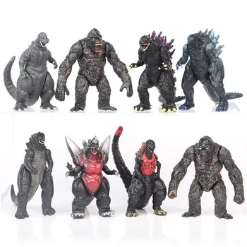 8pcs/set Godzilla Gojira Cimpanzeu PVC figurina de Colectie, Model de Colectie, Copii Jucărie Cadou