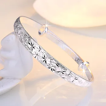 999 argint romantic Gypsophila stele Brățări pentru femei bratari de moda petrecere de nunta logodna bijuterii cadouri de Vacanță