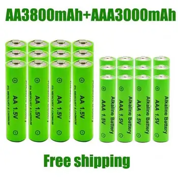 AA + AAA reîncărcabile AA 1.5 V 3800mAh/1.5 V AAA 3000mah baterie Alcalină lanterna jucării ceas MP3 player înlocui Ni-Mh baterie