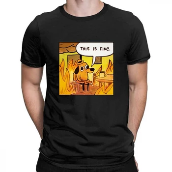 Acest lucru Este Bine Lucrurile vor Fi Ok Meme T-Shirt femei Amuzant tricou Negru Cadou Pentru Prietenii Unisex Barbati Top camiseta футболка 2