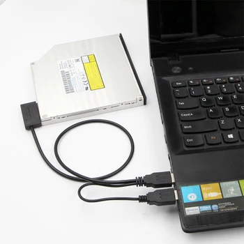 Adaptor de Înregistrare Driver Free CD Drive HDD Linie Disk SATA la USB 3.0 SATA7+6 13 Pini Cablu Sata pentru