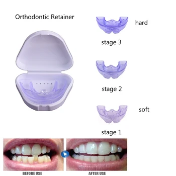Adult Dentare Aparat Ortodontic Formator Dinți Opritor Silicon Aliniere Bretele Dinte Tava De Albire Corector De Paza Gurii 9