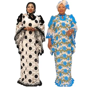 Africa de Plus Dimensiune Îmbrăcăminte Dantela Africane Rochii pentru Femei Boubou Halat Femme Africane Rochie Dashiki Brodate Rochie Caftan 10