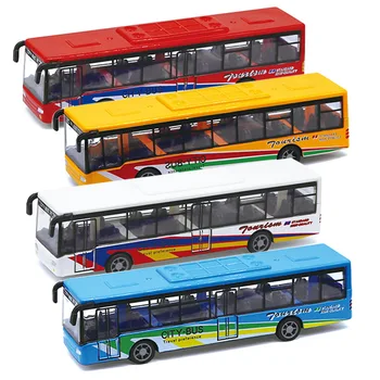Aliaj Mini Simulare Trage Înapoi Mașină De Autobuz Tur De Oras Cu Autobuzul Model Desktop Decor Copii Colectie Jucarie In Miniatura Dimensiune Model De Autobuz De Jucărie 5