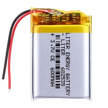 Alimentare cu baterie de litiu litiu-polimer baterie Reîncărcabilă 602535 600 mah 3.7 V Pentru MP3 MP4 MP5 GPS MIJLOCUL setul cu Cască Bluetooth
