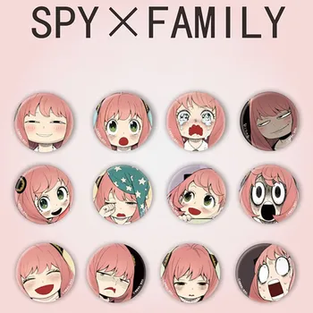 Anime SPION X FAMILIEI Insigna Broșă Pin Loid Anya Yor Cospaly Desene animate Ace de Metal Costum Prop Accesorii 9