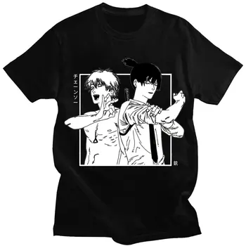 Anime-ul japonez Denji Hayakawa Aki T Shirt pentru Femei Drujba Om Manga tricouri Unisex Streetwear Pierde O-Gât y2k Haine Topuri 1