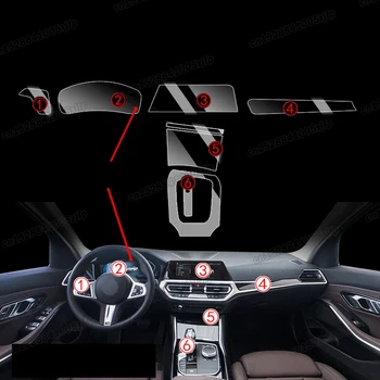 Anti-zero Interior Auto gear Folie de protecție Autocolant pentru Bmw Seria 3 G20 2018 2019 2020 320 325 2021 2022 g21 tabloul de bord 4 g22 6
