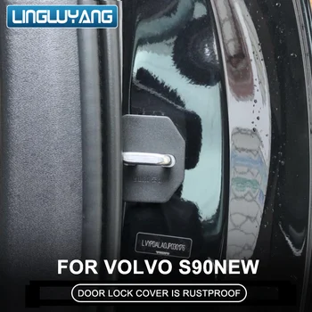 Aplicabile 2016-2022 precum modelele de Volvo s90 ușă de blocare a capacului s90 interior modificat de fixare capac s90 decor accesorii auto 2