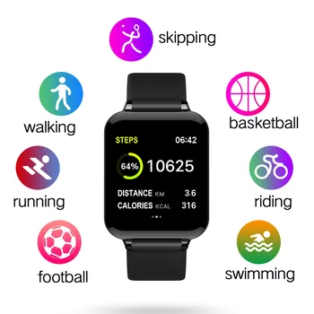 B57 Smartwatch Sport Ceas Inteligent Bărbați Femei Fitness Brățară de Ritm Cardiac Bluetooth Smartband Conectat Ceasuri pentru IOS Android 10