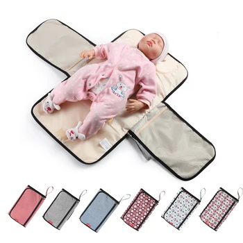 Baby Saltea Pentru Înfășat Pliabil Portabil Lavabil Impermeabil Pliere Sac De Copil Changer Scutec Pad Covorase Saltea De Pat Set 1