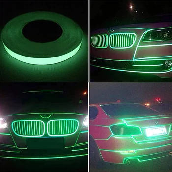 Banda reflectorizanta Auto Autocolante Amuzant Decal DIY Lumina Luminos de Avertizare Strălucire Întunecată Noapte Casete Autocolant de Siguranță Auto-huse Accesorii 15
