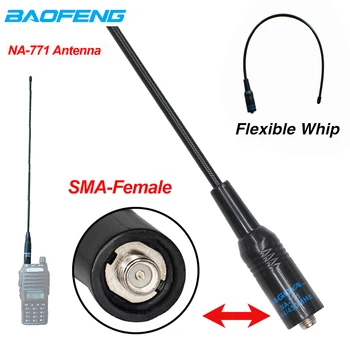 Baofeng NA-771 SMA-de sex Feminin Dual Band Walkie Talkie, Antena pentru UV5R UV-82 BF-888S Accesorii VHF/UHF Antenne pentru Două Fel de Radio