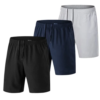 Barbati Casual pantaloni Scurți de Moda de Vară Clasic de Culoare Solidă Quickdry Sport pantaloni Scurți pentru Plus Dimensiune 4XL 4