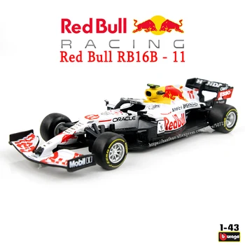 Bburago 1:43 F1 Red Bull Echipa 2021 Noi RB16B Nr. 11 Sergio Perez Model de Masina de Metal de Turnare de Colecție 16