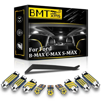 BMTxms Canbus Vehicul CONDUS de Interior Lumina Lămpii numărului de Înmatriculare Kit Pentru Ford C-MAX CMAX DM2 DXA B-MAX BMAX JK, S-MAX, SMAX CJ WA6 I II