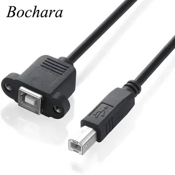 Bochara USB 2.0 Tip B de sex Masculin de Tip B de sex Feminin Printer Cablu de Extensie Cu Montare pe Panou Surub 30cm, 50cm 100cm 9
