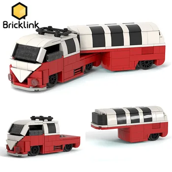 Bricklink de Creație Tehnică Auto 10220 T1 Camper Van RV Cu Remorca Set Expert Blocuri Jucarii Pentru Copii Cadou 21001