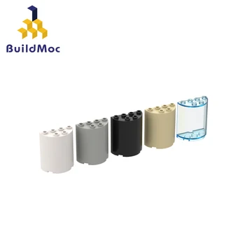 BuildMOC 20430 2x4x4 semi-cilindrice 6259 6218 Pentru Construirea de Blocuri de Piese de BRICOLAJ Construcții Brand Clasic 5
