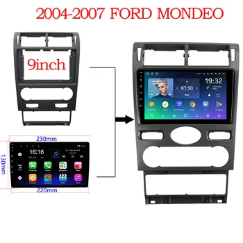 BYNCG Cadru Auto Cablu Pentru Ford MONDEO 2004-2007 Ecran Mare Audio de pe Panoul de Bord Cadru Fascia