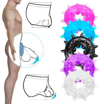 Bărbați Slip Transparent Oana Inel G-String De Înaltă Elastic Cockring Lenjerie Tanga Moale Inele Brățară Pentru Bărbați Sexy 5