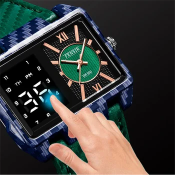 Bărbați Unic de Designer de Lux, Ceasuri Sport 2022 Noutate Neobișnuit Led Digital Cuarț Ceas Pentru Bărbați Ceasuri Relogio Masculino 7
