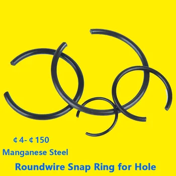 Cablu rotund Snap Inele pentru Gaura Inelul elastic de Fixare Inele elastice Gaura de Sârmă Snap Inele pentru Gaura De 65 de Oțel Mangan Inele 4-￠150 10