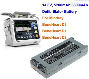 Cameron Sino 5200mAh/6800mAh Defibrilator Baterie LI24I001A, LI24001A pentru Mindray BeneHeart D1, BeneHeart D2, BeneHeart D3 5