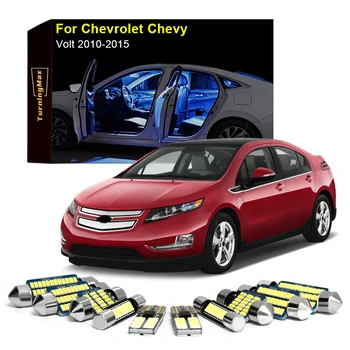 Canbus Interior de Iluminat Becuri cu LED-uri Pachet Kit Pentru Chevrolet Chevy Volt 2010-2015 Dom Portbagaj Interior Lămpi Lumini Accesorii Auto 15