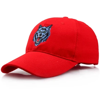 Cap de lup Broderie Stil Simplu Șapcă de Baseball pentru Barbati Femei Unisex Respirabil Snapback Pălării Strada Îndoiți Driver Capace Tata Pălărie Q30 16