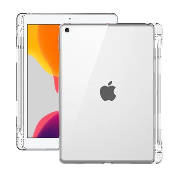 Capac Transparent Pentru iPad 10.2 7 8 Mini 2 3 4 5 9.7 2018 Pro 10.5 11 Air 2 3 4 Cu Suport Creion TPU Silicon Spate Tabletă Caz 16