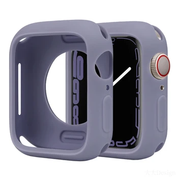 Capacul din Silicon Moale Protector Caz pentru IWatch 8 45 41 44 40 38 42mm Ceasul Caz Bara de protecție pentru Apple Watch Seria 7 6 5 4 3 2 1 SE 7