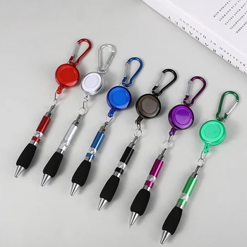 Catarama Inel Curea De Papetărie Retractabil Breloc Pix Neutru Pen Ușor Trage Catarama Pen Instrumente De Scris 6
