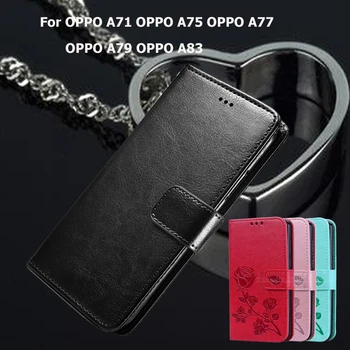Cazul OPUS A71 OPUS A75 OPUS A77 Flip Caz de Telefon Pentru OPPO A79 OPUS AX7 Coque Funda Portofel din Piele Acoperi Capas 15