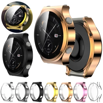 Ceas de Caz Pentru Huawei GT2 Pro Smartwatch TPU Galvanizare Luciu Metalic de Protecție Scratchproof Acoperi Shell Cadru Accesorii