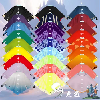 Cer: Copii Luminii Cosplay Mantie Multicolor Anime Joc Mantie Costum Pentru Petrecerea De Halloween