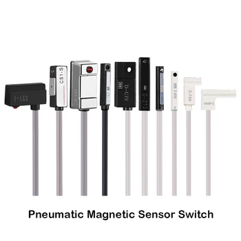 Cilindru Magnetic Comutator Senzor CS1-U/J/F/G/M cu Două Linii Senzor D-M9B/A93/C73