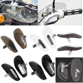 Clar Motocicletă Mâner Bar Hand Guard Protector Deflector de Vânt Motocicleta Scut Pentru Harley XL 883 1200 Dyna Road King