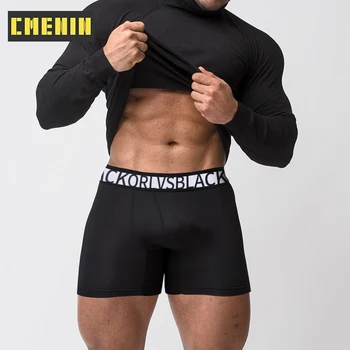 CMENIN Bumbac Men Lung Bxoers pantaloni Scurți Confortabil Innerwear Exercițiu Bărbați Lenjerie Respirabil Om Chiloți Boxer Boxeurs Cald 6