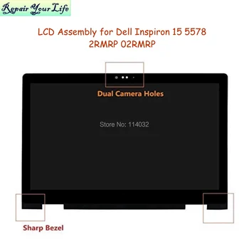 CN 02RMRP Laptop Ecran LCD pentru Dell Inspiron 15 5578 MODEL P58F FHD Touch Asamblare 40 PIN 15.6 LP156WF7 SP CE 12