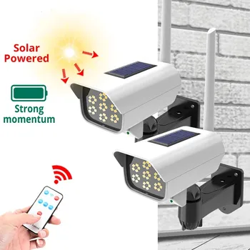 COB Lumina Solara Senzor de Mișcare de Securitate Dummy Camera Wireless în aer liber de Inundații Lumina rezistent la apa IP65 LED Lampă de Grădină Acasă 12