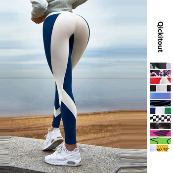Colorate Scrisoare Yoga Push-Up Leggings Brand 3D Imprimate Sport Femei Jambiere Legins de Fitness de Înaltă Talie Pantaloni